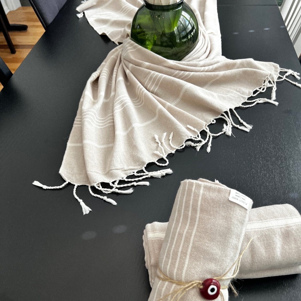 Authentic Turkish Towel Peshtemal (Medium Weave)